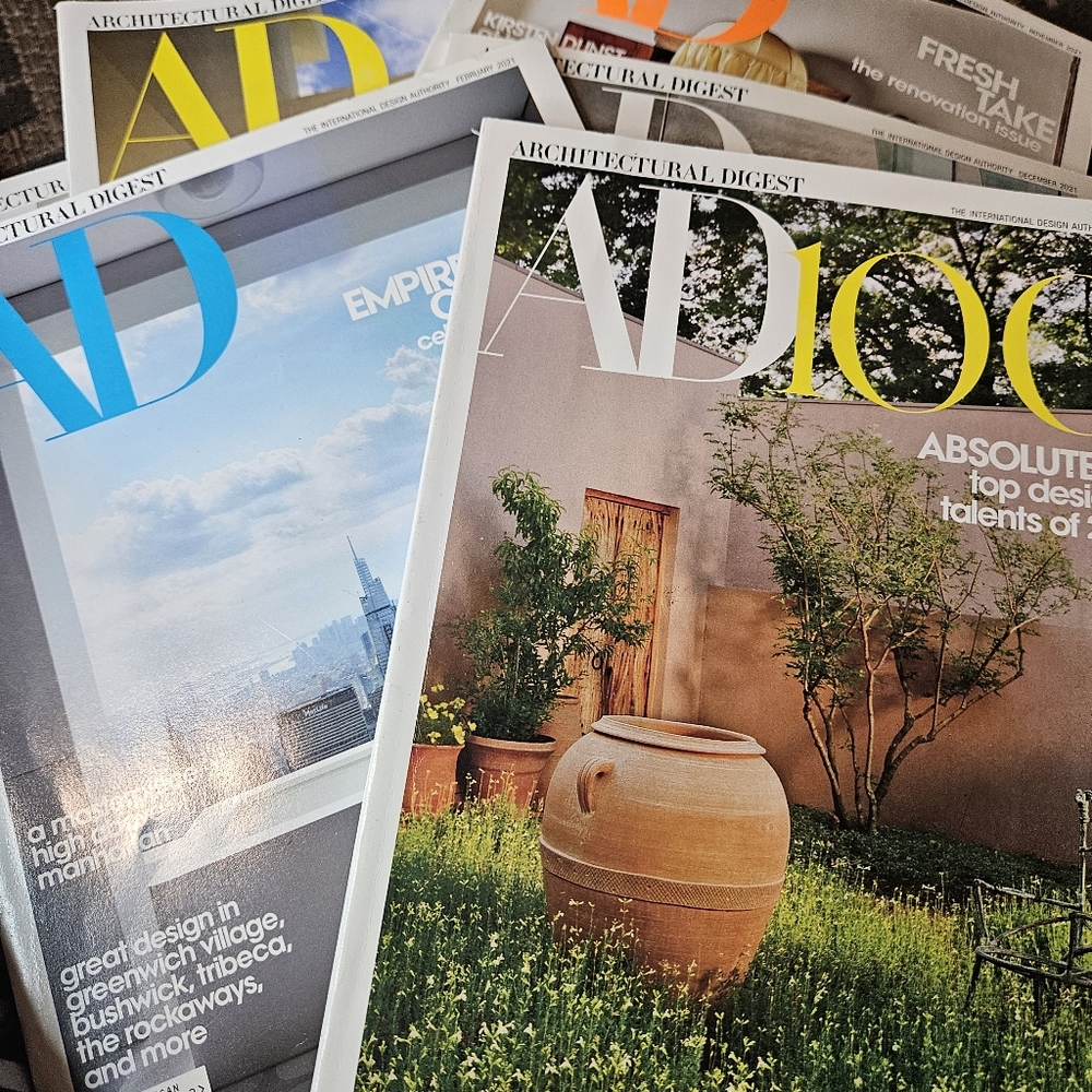 AD ARCHITECTURAL DIGEST Magazine Bundle Lot Variety Issues No Duplicates